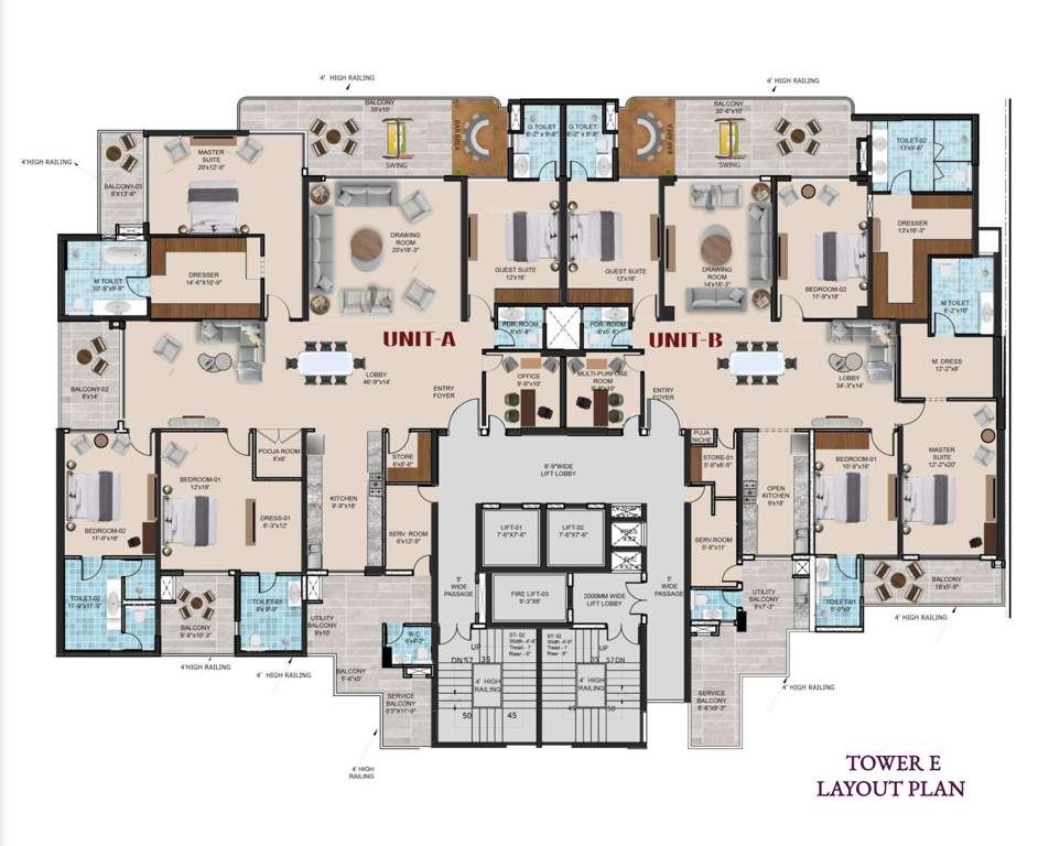  the tiara Tower   05 Cluster Plan