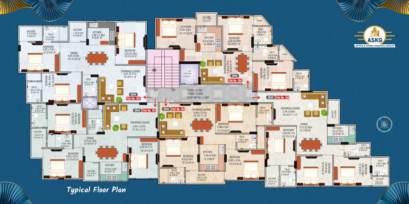  pinnacle place ASKG Pinnacle Place Cluster Plan for Typical Floor
