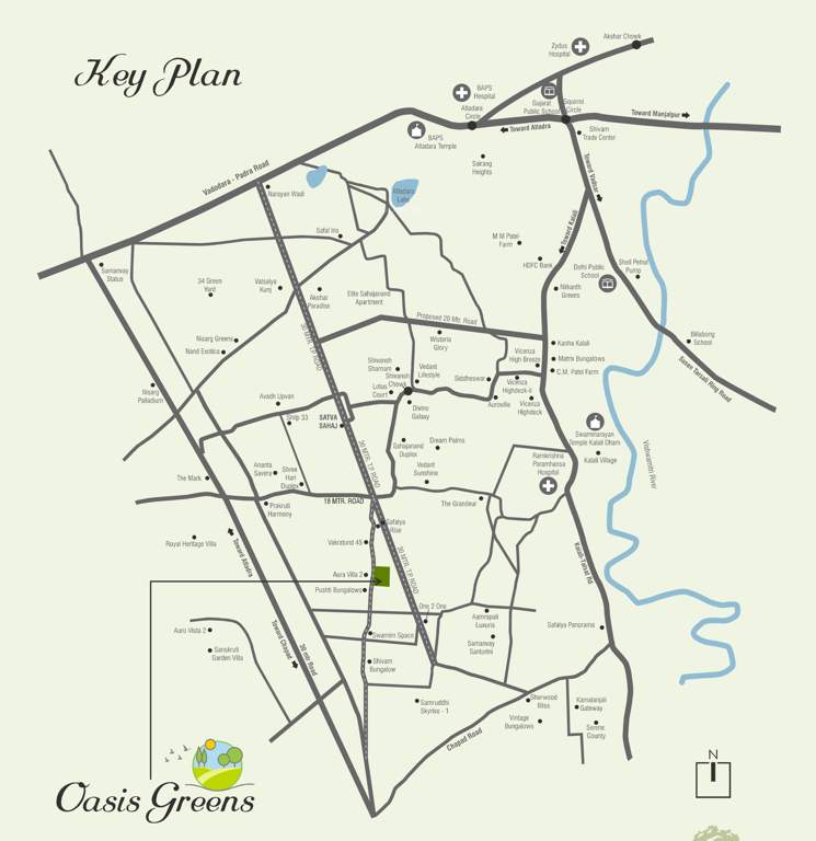  oasis greens Location Plan