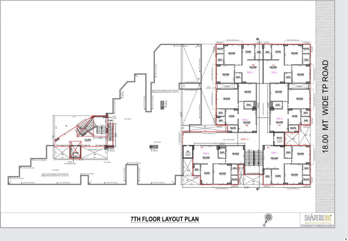  pushpak residency 2 Pushpak Residency 2 Cluster Plan for 7th Floor