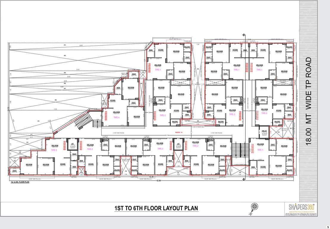  pushpak residency 2 Pushpak Residency 2 Cluster Plan from 1st to 6th Floor