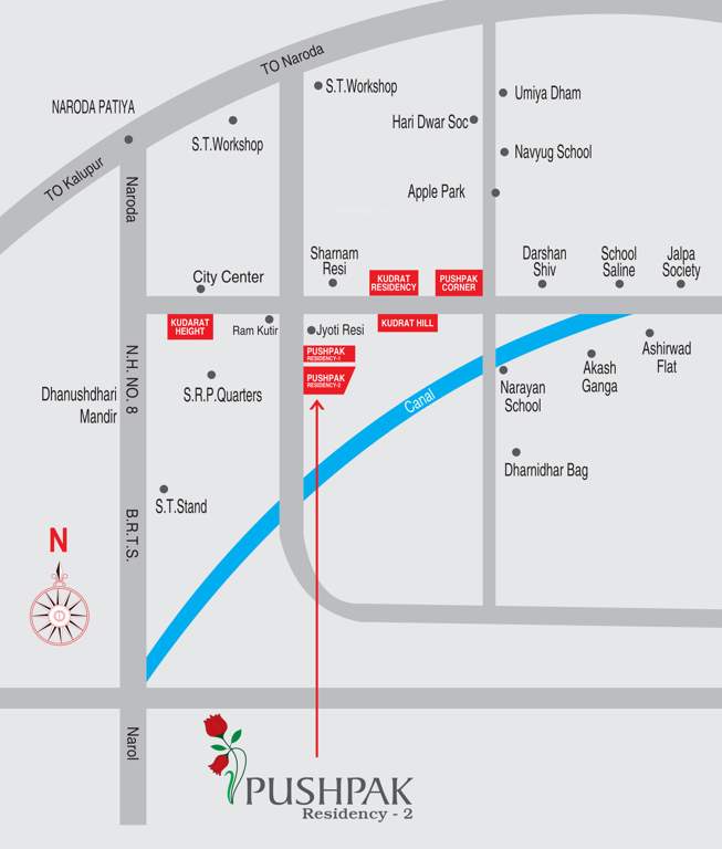  pushpak residency 2 Location Plan