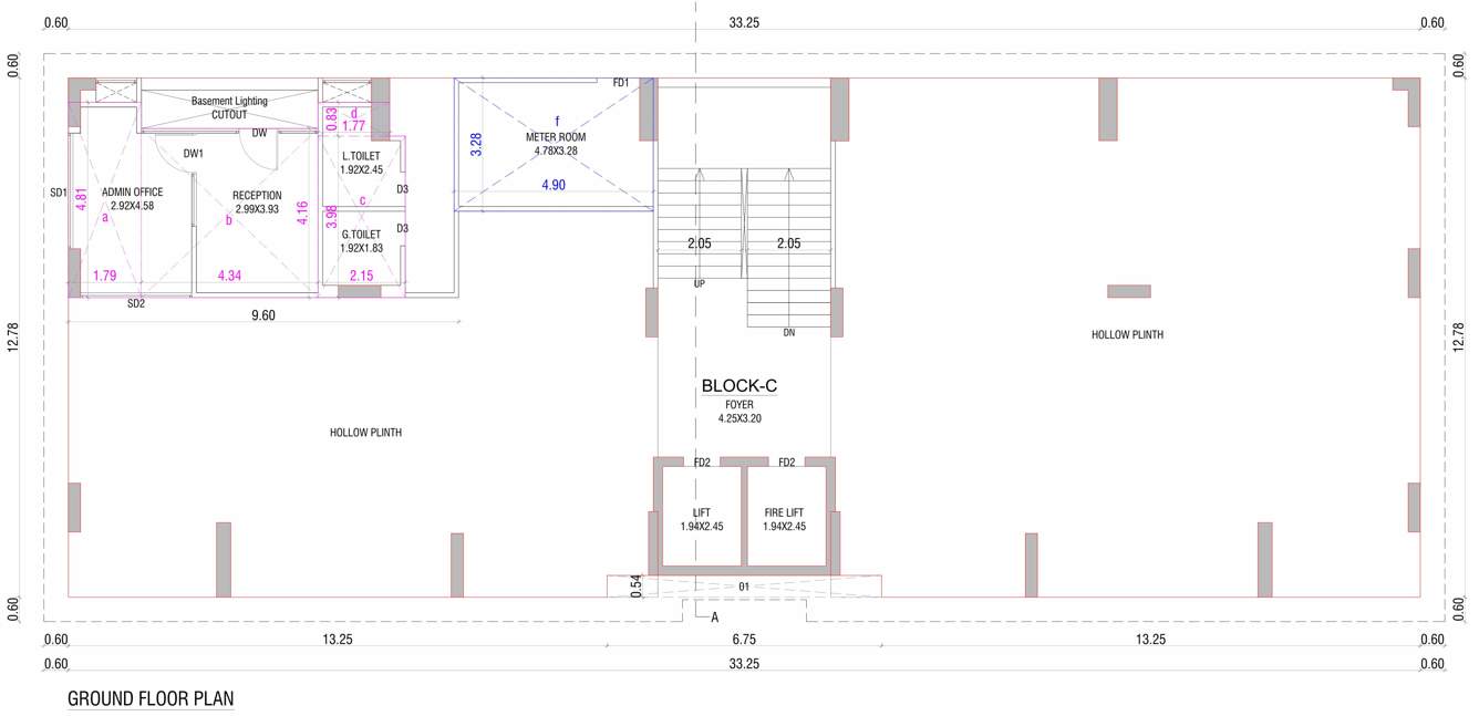  the imperial heights Tower C Cluster Plan for ground Floor