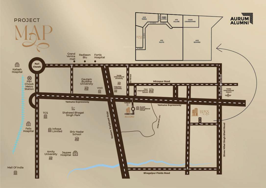  aurum alumni bliss Location Plan