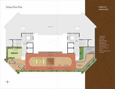  roongta-rosewood A & B Wing Cluster Plan for Terrace Floor