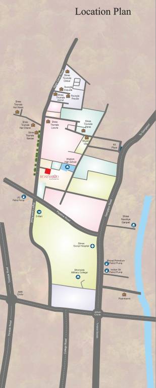  roongta rosewood Location Plan