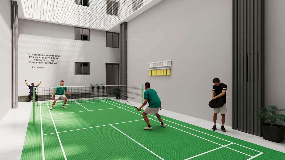  roongta rosewood apartment Badminton Court