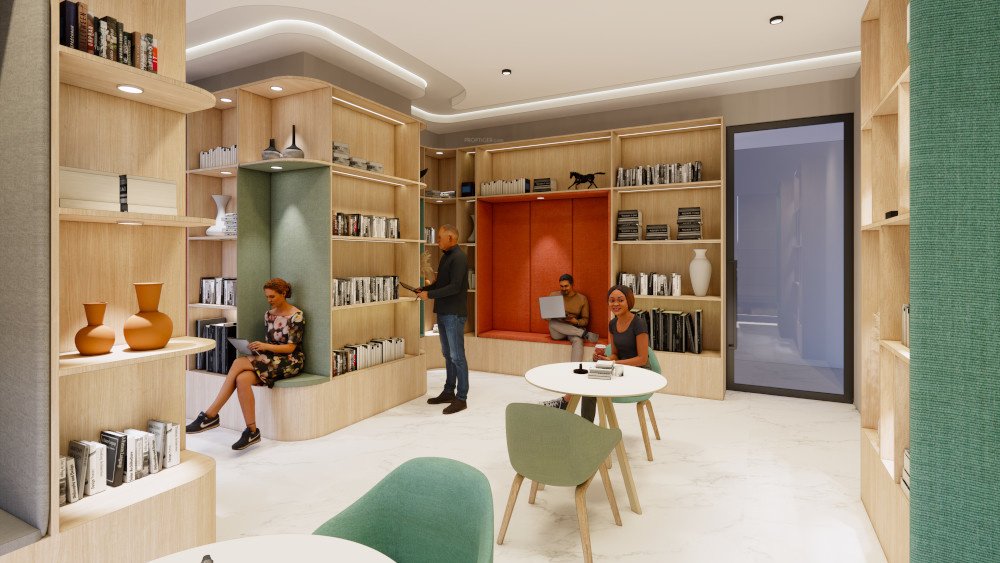  roongta rosewood apartment Library