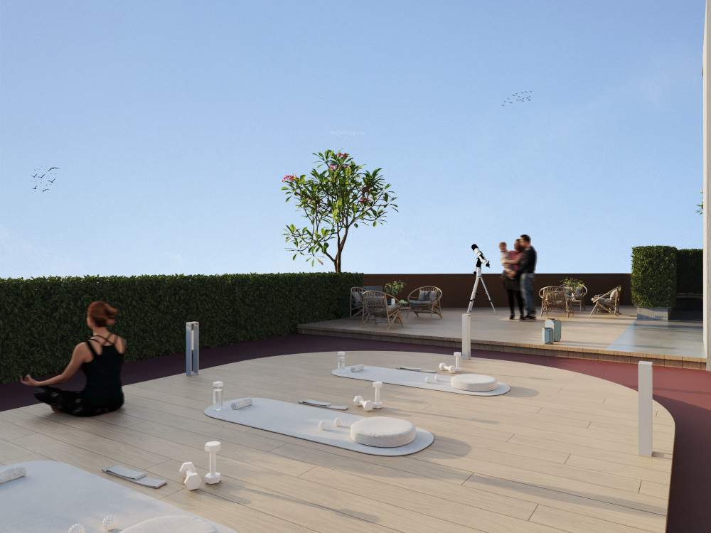  roongta rosewood apartment Yoga/ Meditation Area