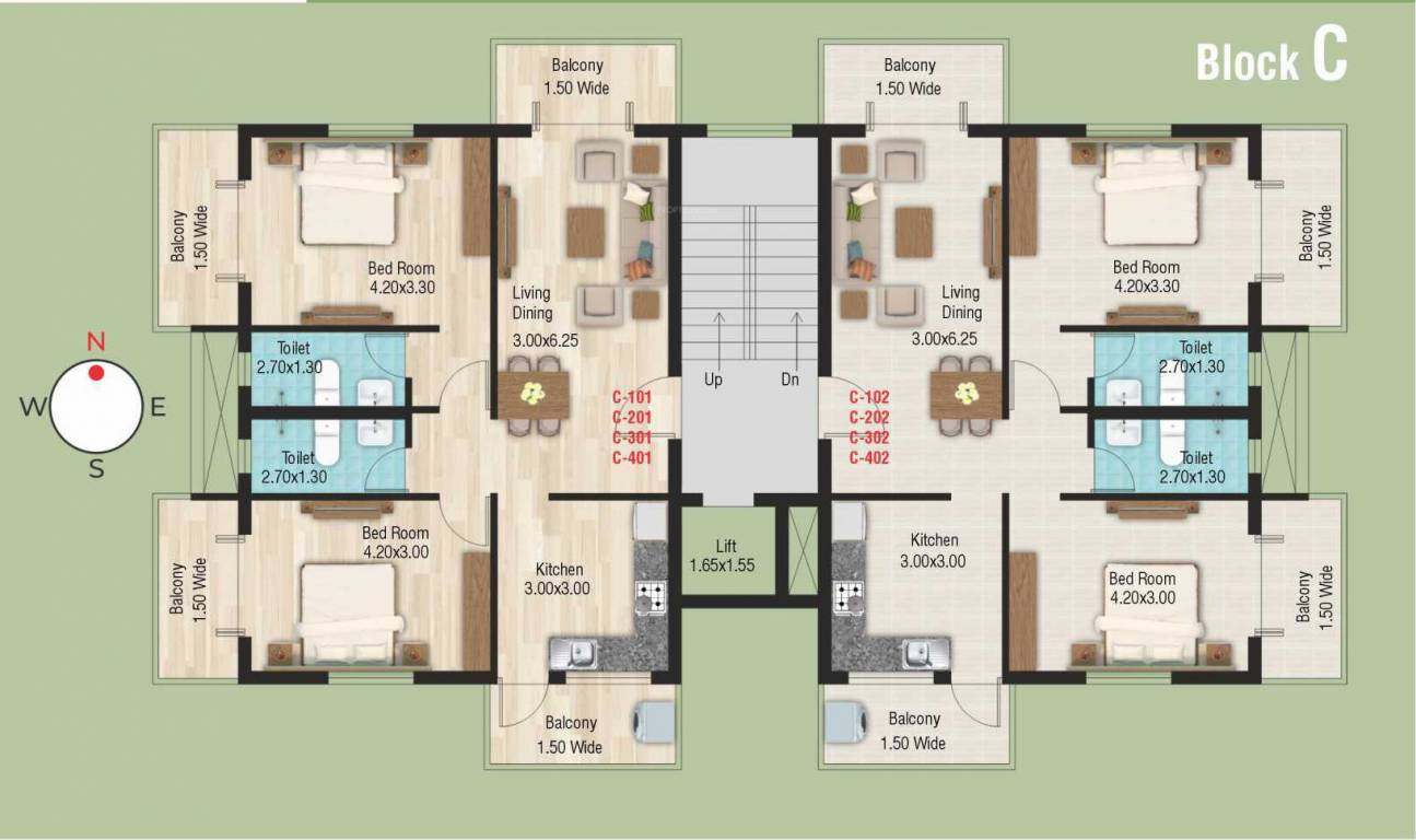  darius paradise phase ii Block A Cluster Plan