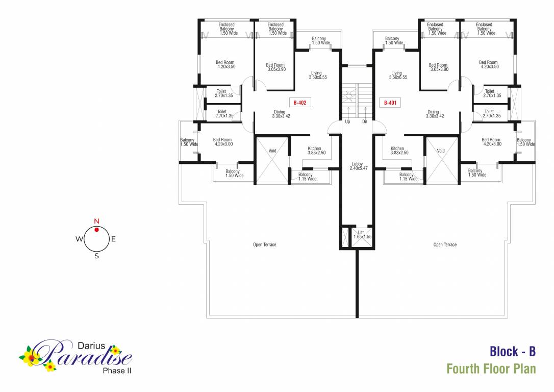  darius paradise phase ii Block B Cluster Plan for 4th Floor