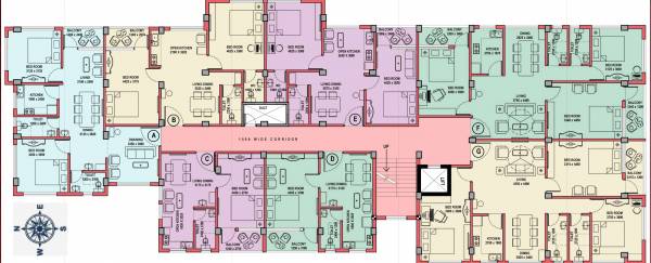  bipasha Bipasha Cluster Plan from 1st to 4th Floor