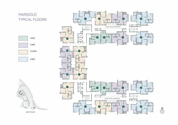 Tower A3 Cluster Plan verde Tower A3 Cluster Plan