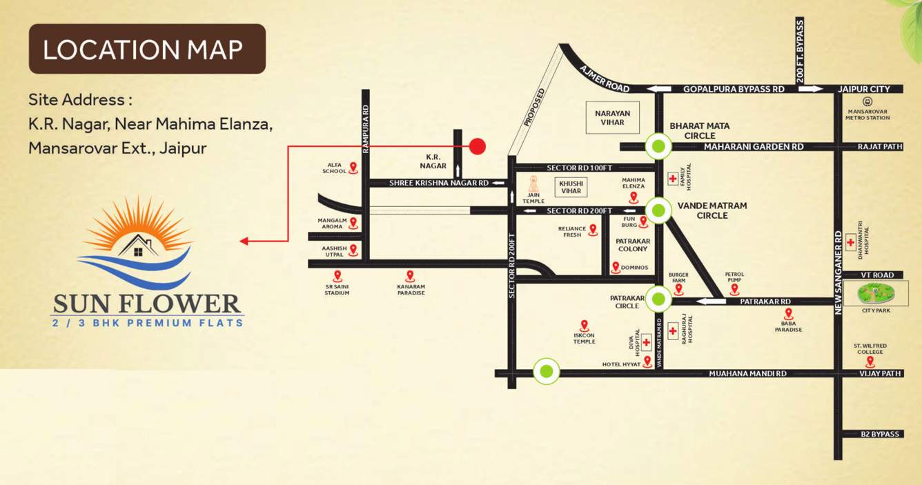  sunflower Location Plan