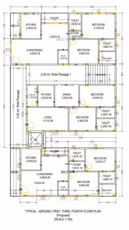  sree balajis elite Cluster Plan