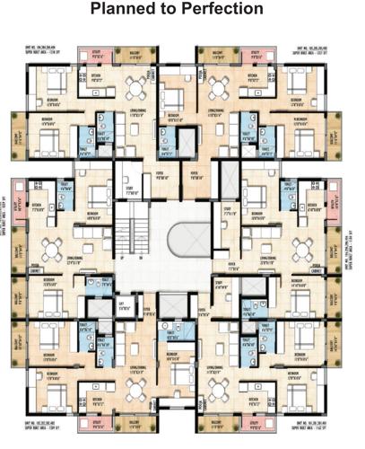  shashi-enclave Shashi Enclave Cluster Plan from 1st to 4th Floor