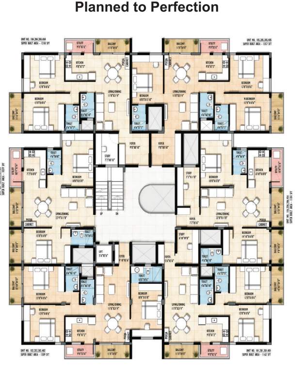  shashi enclave Shashi Enclave Cluster Plan from 1st to 4th Floor