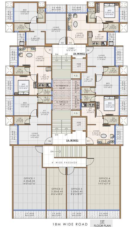  royal residency Royal Residency Cluster Plan for 1st Floor