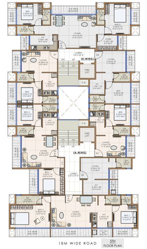  royal-residency Royal Residency Cluster Plan for 5th Floor