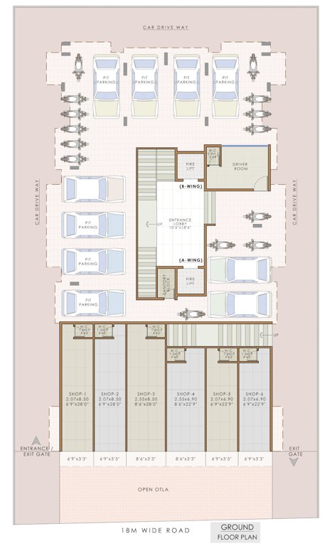  royal residency Royal Residency Cluster Plan for ground Floor