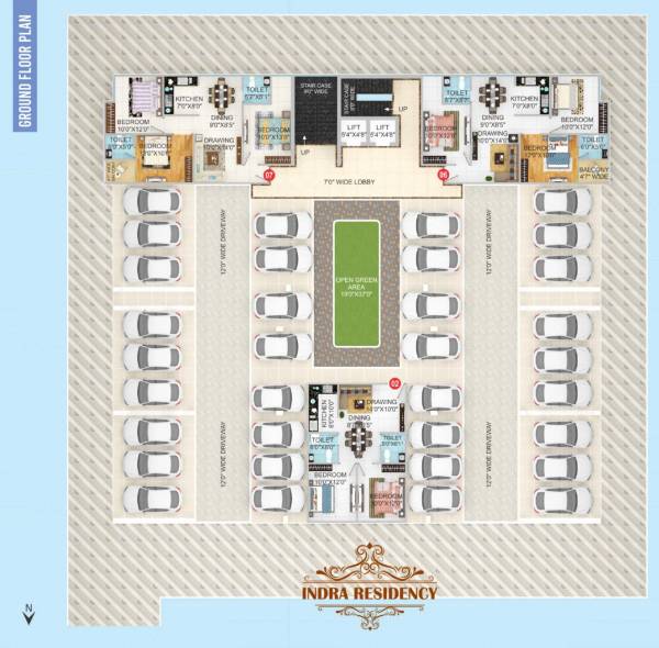  indra-residency Indra Residency Cluster Plan for ground Floor
