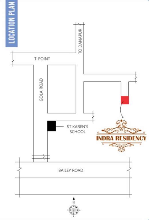  indra residency Location Plan