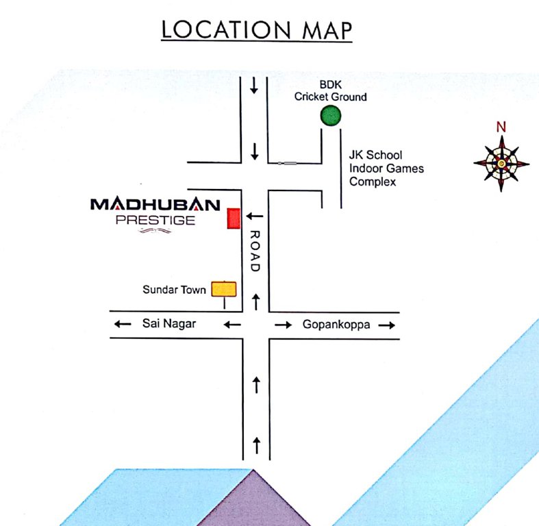 madhuban prestige Location Plan