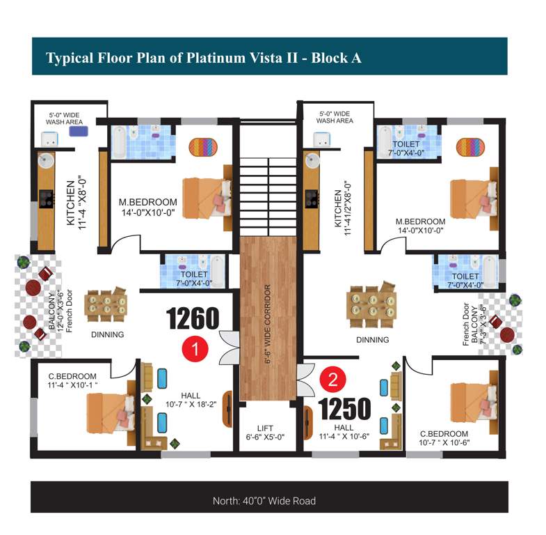  vista ii block a Vista II Block A Cluster Plan for Typical Floor