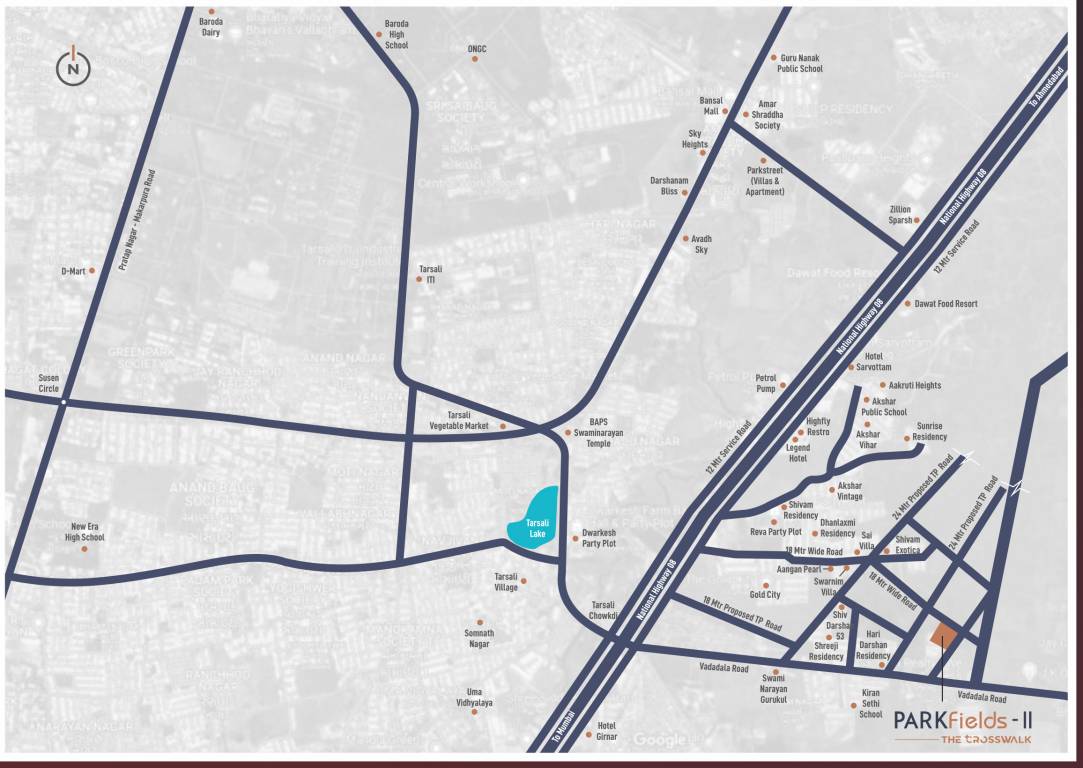 parkfields ii Location Plan