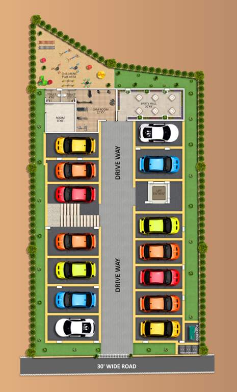  shubh sai santoor Shubh Sai Santoor Cluster Plan