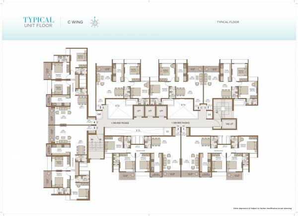  the-royal-bay C Wing Cluster Plan for Typical Floor