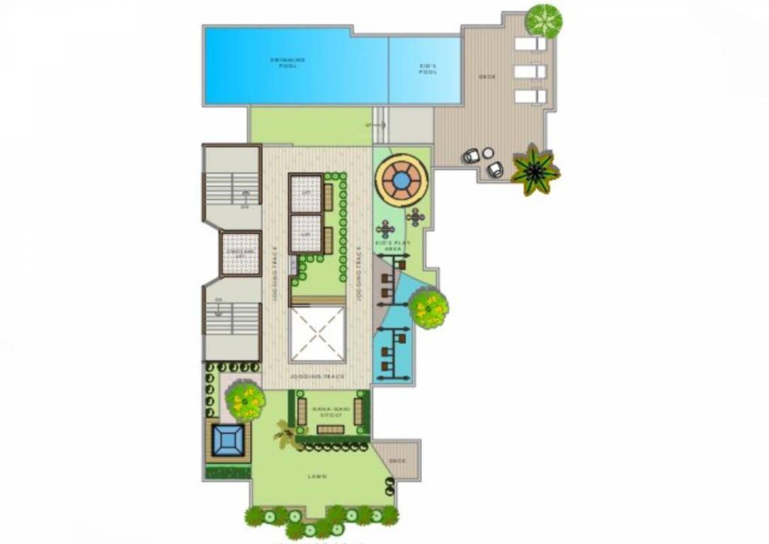  omkar regency Omkar Regency Cluster Plan for Terrace Floor