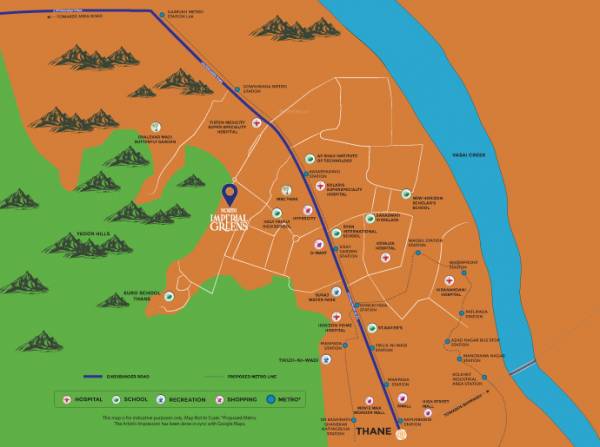 locationPlan of JP North Imperial Greens Tower 1