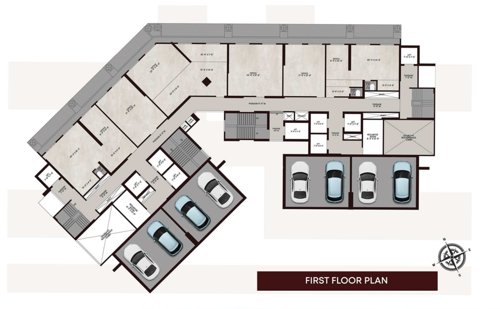  chavan-sarveshwara Building No 1 Cluster Plan For 1st Floor