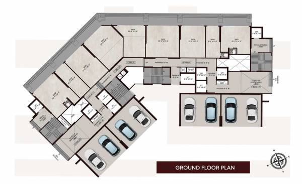  chavan-sarveshwara Building No 1 Cluster Plan For Ground Floor