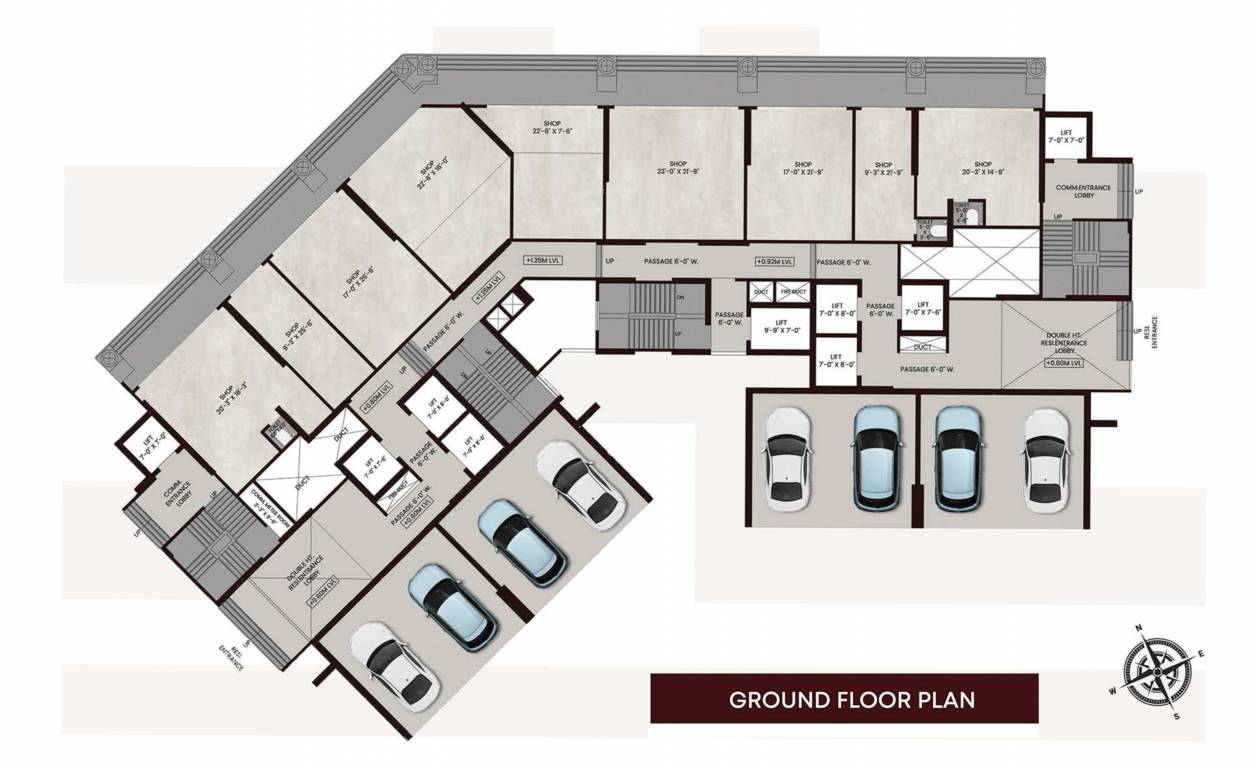  chavan sarveshwara Building No 1 Cluster Plan For Ground Floor