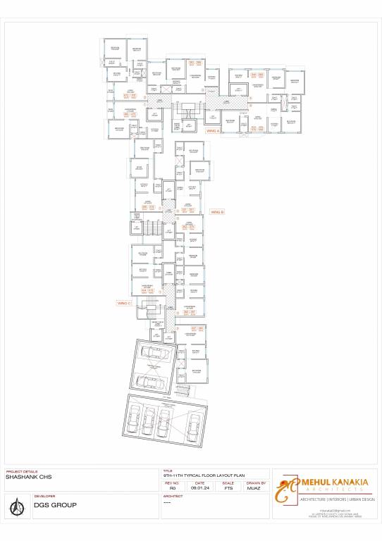  sheetal shashank C Wing Cluster Plan