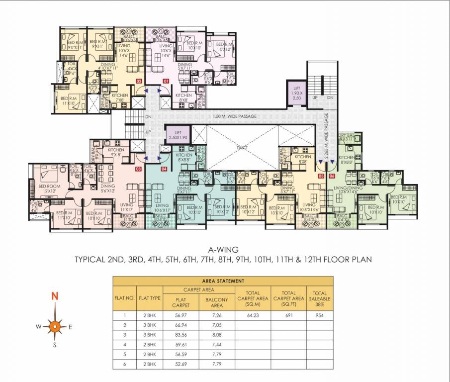  emerald skies Wing A Cluster Plan