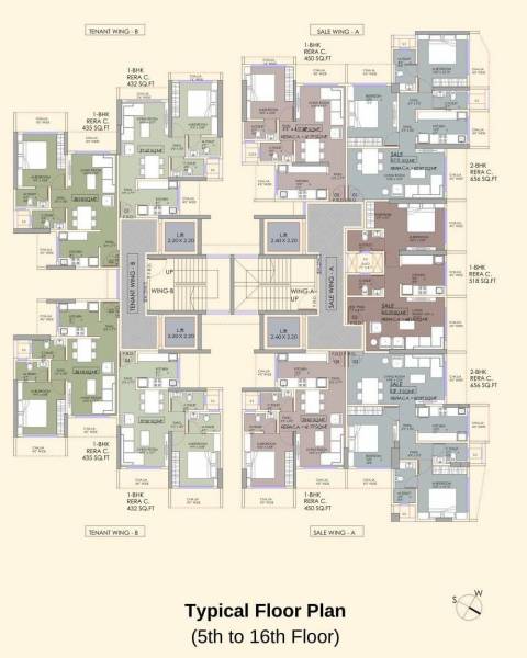  satguru-skylight Satguru Skylight A Wing Cluster Plan