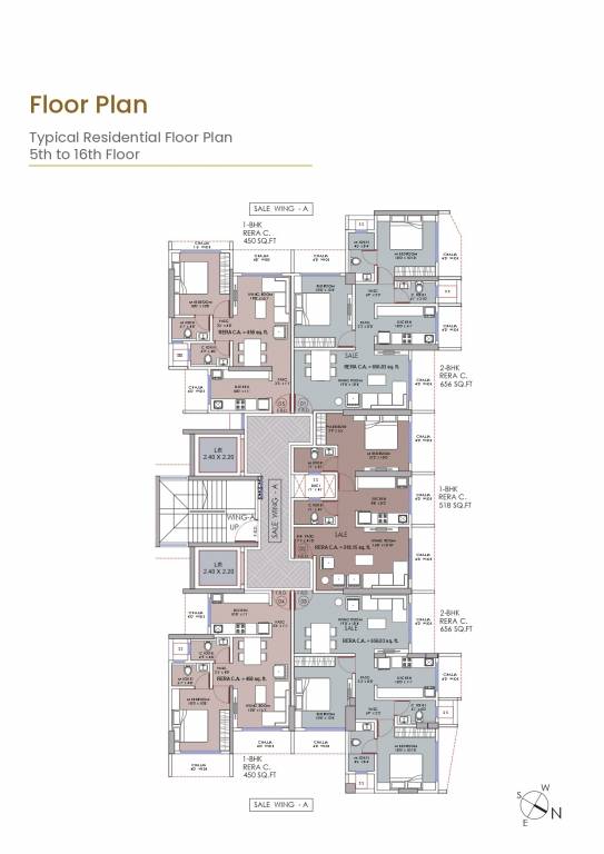 satguru skylight Satguru Skylight A Wing Cluster Plan