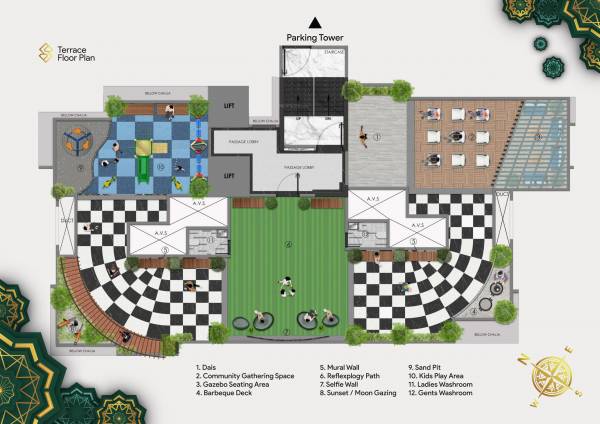  sapphire Wing A Cluster Plan for Terrace Floor