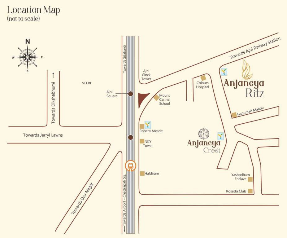  anjaneya ritz Location Plan