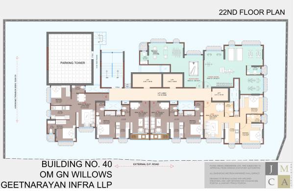  om-gn-willows Building No  40 Cluster Plan