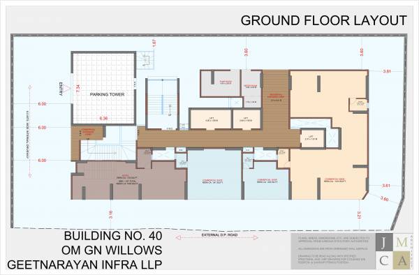  om-gn-willows Building No  40 Cluster Plan