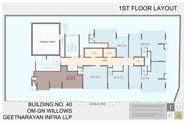  om-gn-willows Building No  40 Cluster Plan