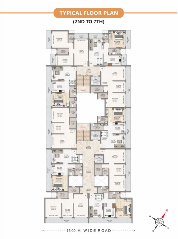  tulip S M Tulip Cluster Plan from 2nd to 7th Floor