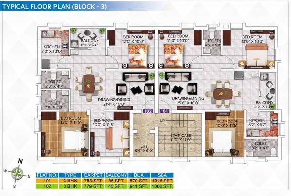  jb-meadowex Block 3 Typical Cluster Plan