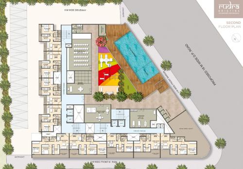  rudra-kristina-ii A & B wing Cluster Plan for 2nd Floor
