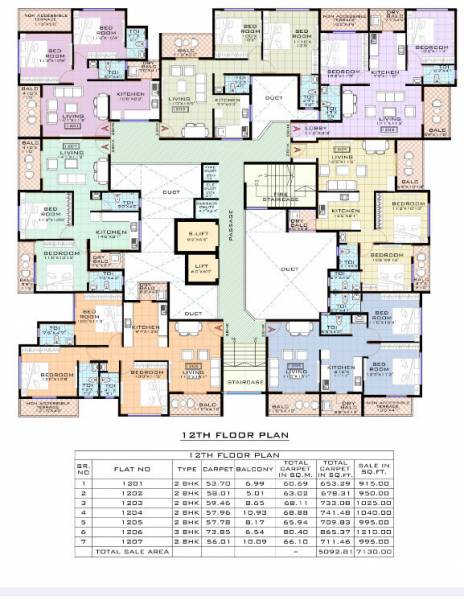  dd-square DD Square Cluster Plan for 12th Floor