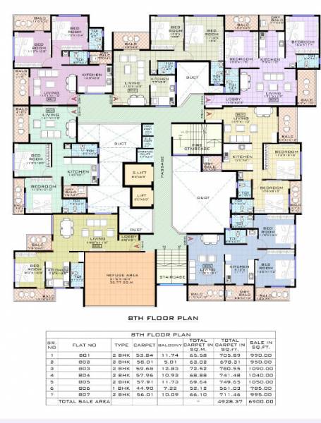  dd-square DD Square Cluster Plan for 8th Floor